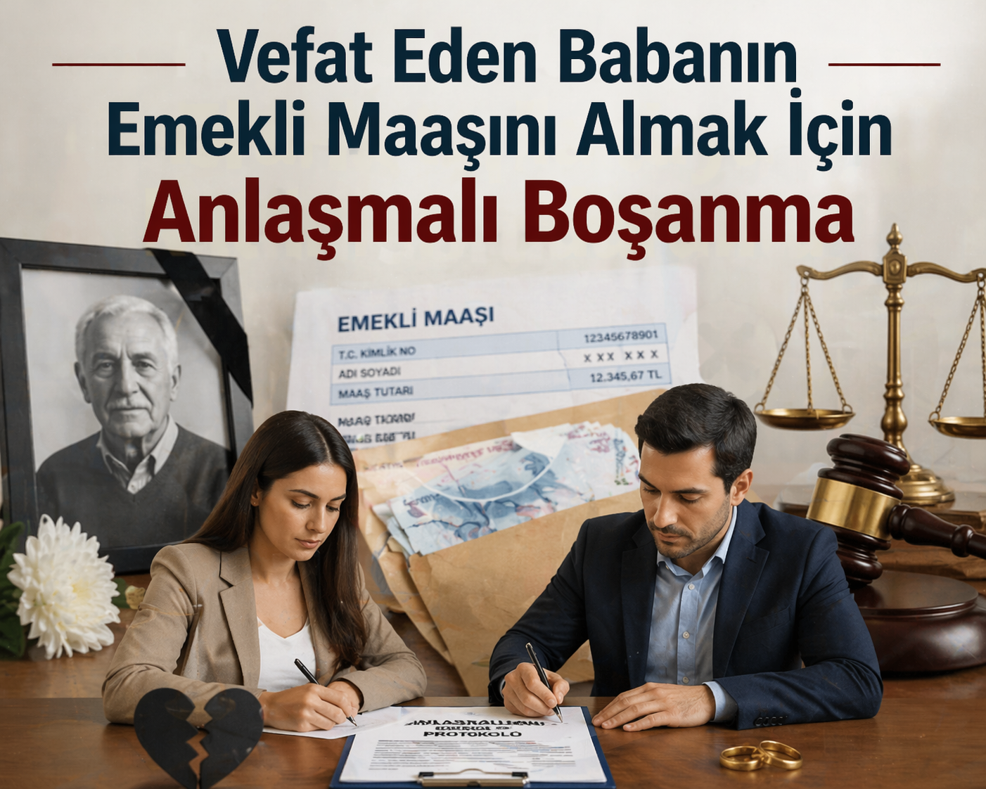 Vefat Eden Babanın Emekli Maaşını Almak İçin Anlaşmalı Boşanma