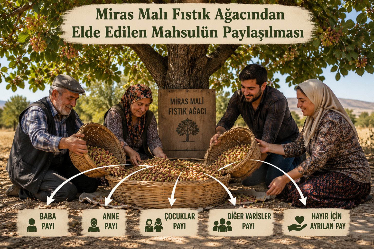 Miras Malı Fıstık Ağacından Elde Edilen Mahsulün Paylaşılması