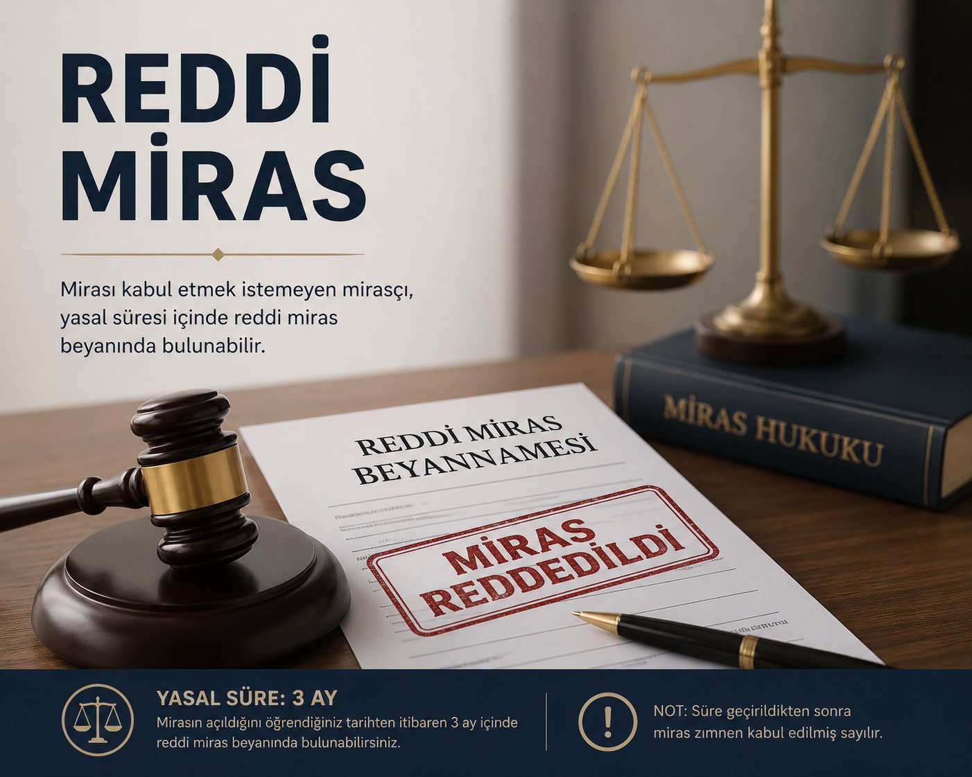 Reddi Miras Nasıl Yapılır? Gaziantep’te 3 Aylık Süre ve Dava Süreci