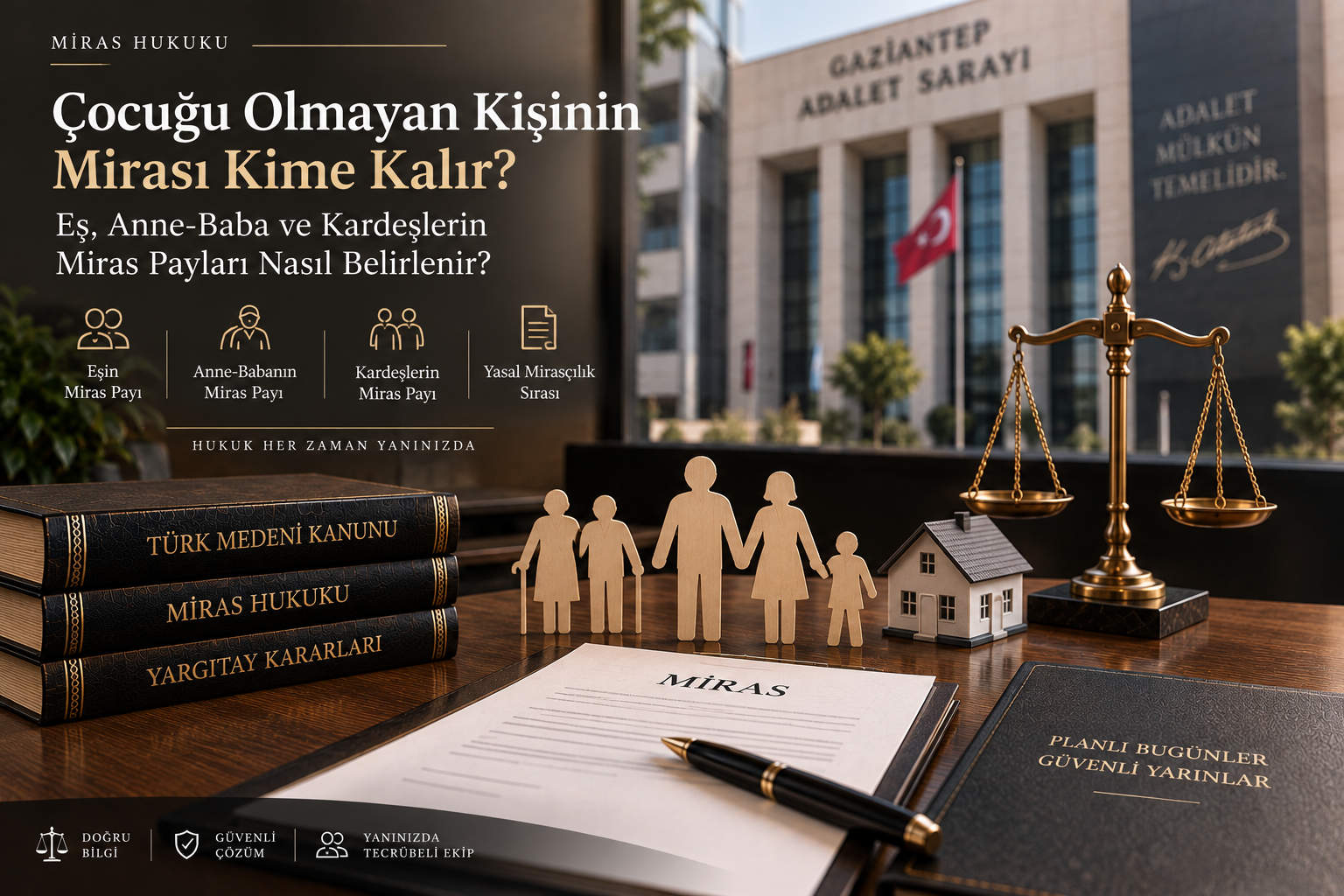Çocuğu Olmayan Kişinin Mirası Kime Kalır? Eş, Anne-Baba ve Kardeşlerin Miras Payları Nasıl Belirlenir?