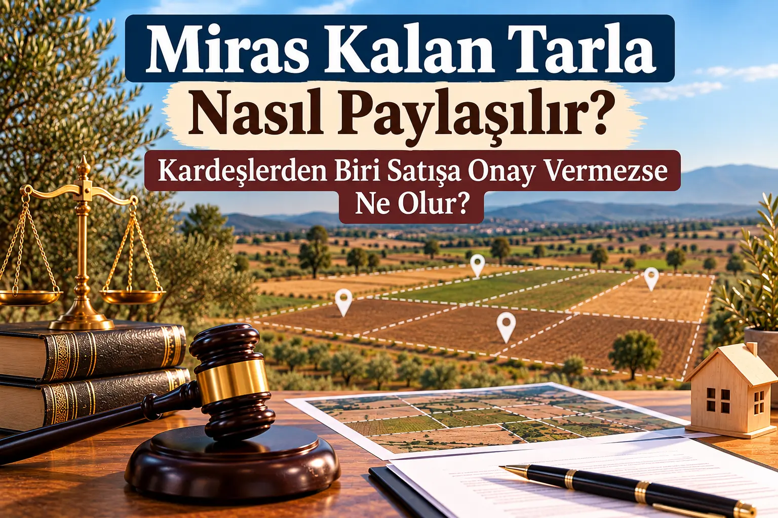 Miras Kalan Tarla Nasıl Paylaşılır? Kardeşlerden Biri Satışa Onay Vermezse Ne Olur?