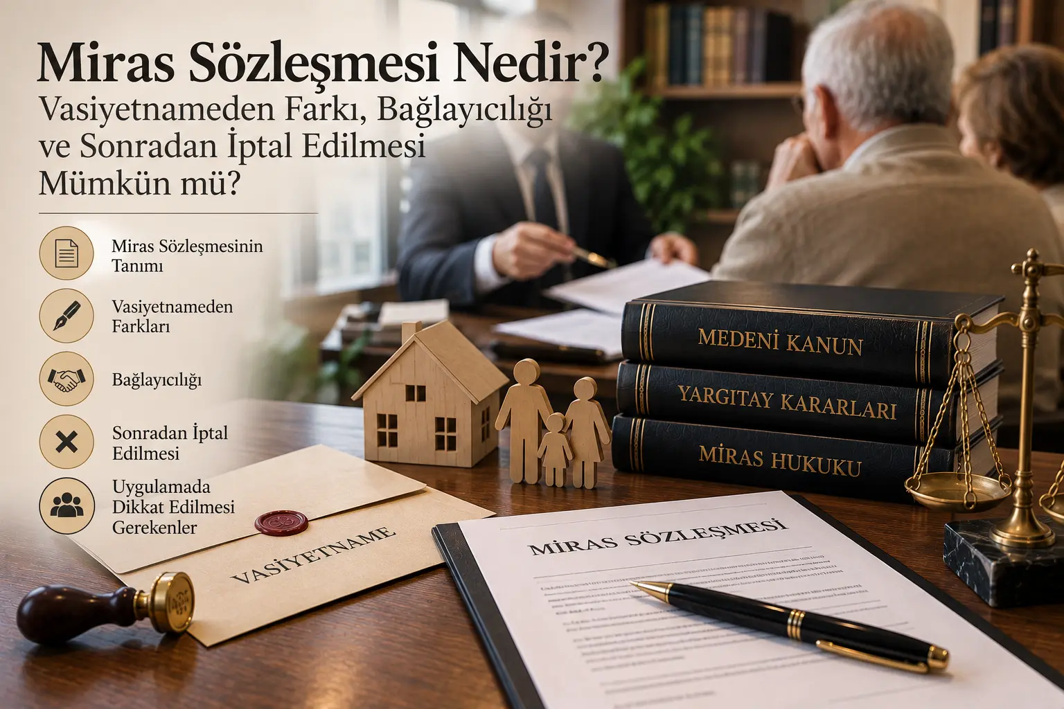Miras Sözleşmesi Nedir? Vasiyetnameden Farkı ve İptali