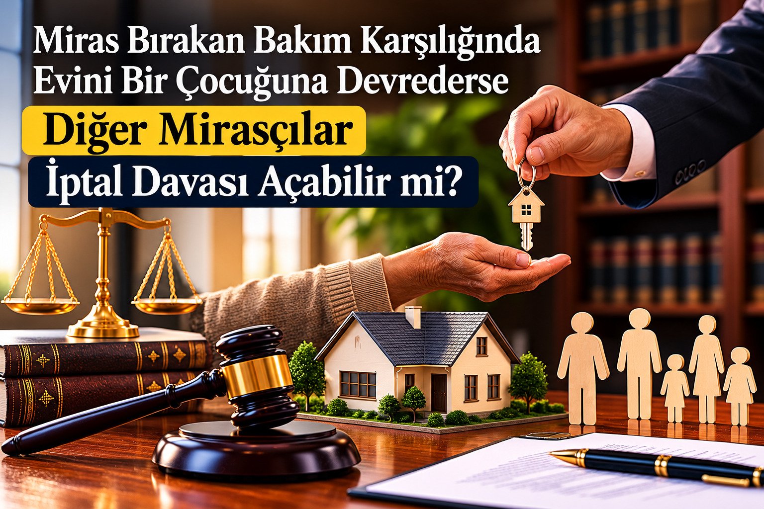 Miras Bırakan Bakım Karşılığında Evini Bir Çocuğuna Devrederse Diğer Mirasçılar İptal Davası Açabilir mi?