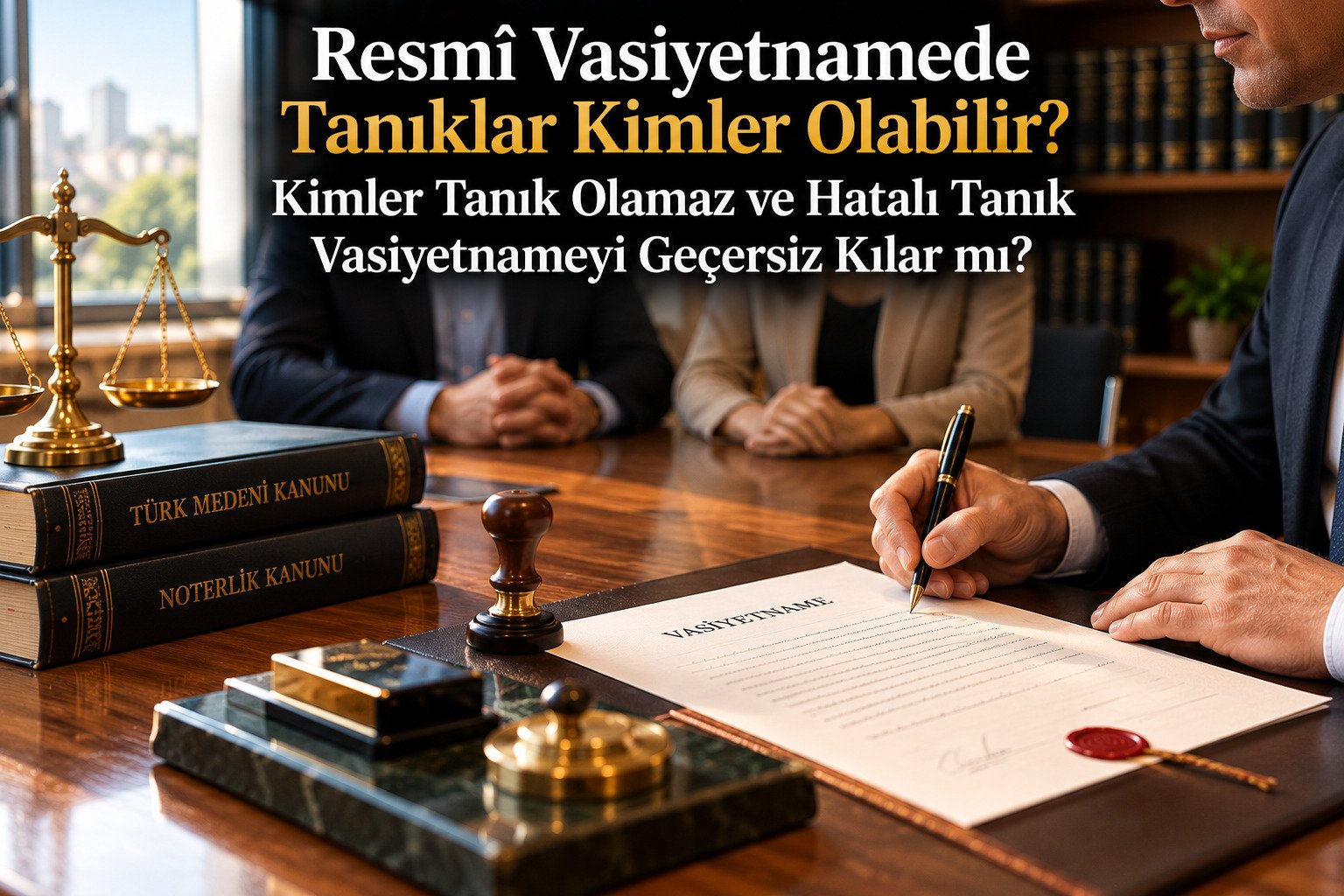 Resmî Vasiyetnamede Tanıklar Kimler Olabilir? Kimler Tanık Olamaz ve Hatalı Tanık Vasiyetnameyi Geçersiz Kılar mı?